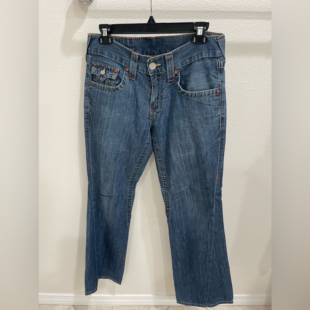 Vintage True Religion jeans; light weight. 29x30 was hemmed from original 33.
